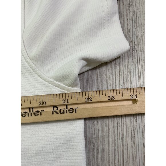 Under Armour Mens HeatGear Polo Shirt White Loose Fit L Breathable Lightweight - Picture 5 of 5